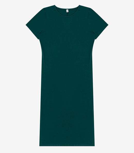 Vestido Feminino Midi Plus Size Infinita Cor Verde