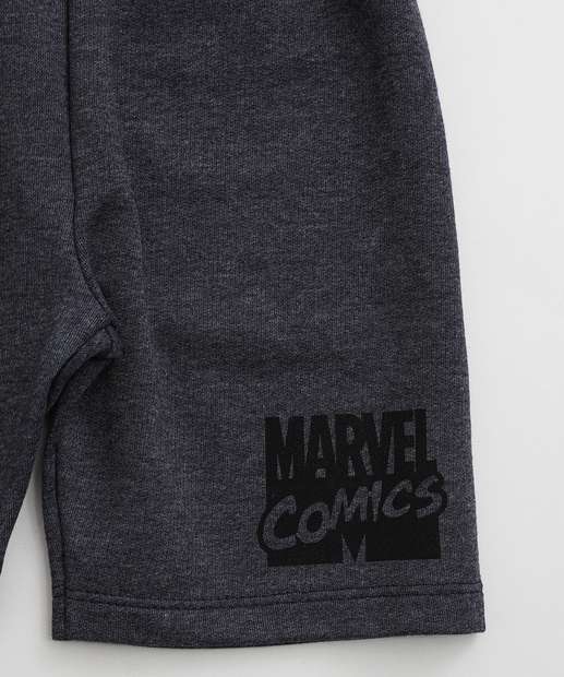 Conjunto Infantil Estampa Vingadores Marvel Tam 4 a 10 Off White