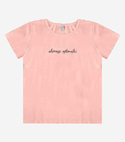 Blusa Feminina com Estampa Infinita Cor Rosa