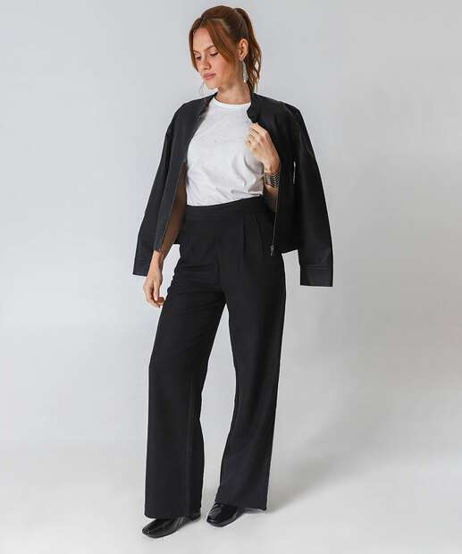 Camiseta Feminina Manga Curta Strass Marisa Off White