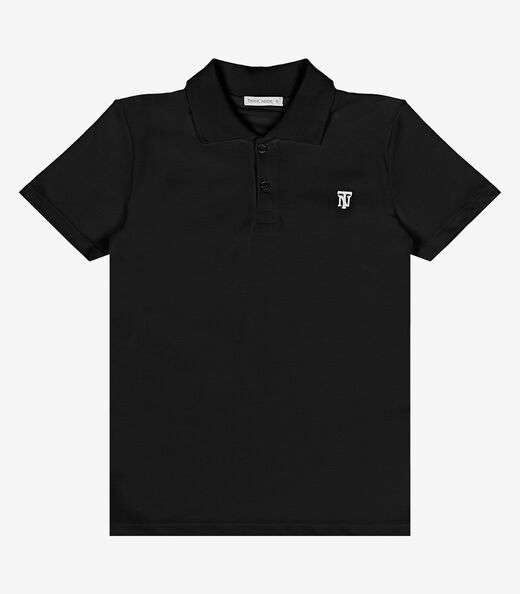 Camisa Polo Infantil Trick Nick Preto
