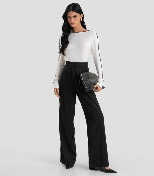 Blusa Feminina em Viscose Creponada Dianna Bege