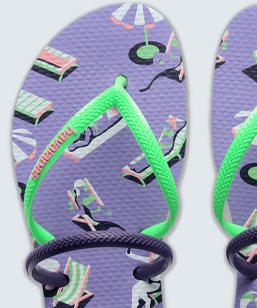 Chinelo Havaianas Feminino Flat Duo Vibes