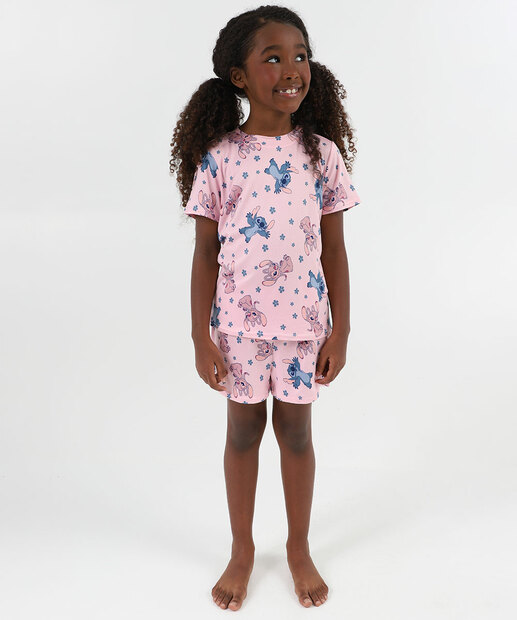 Image_Pijama Infantil Stitch Rosa Tam 4 a 12