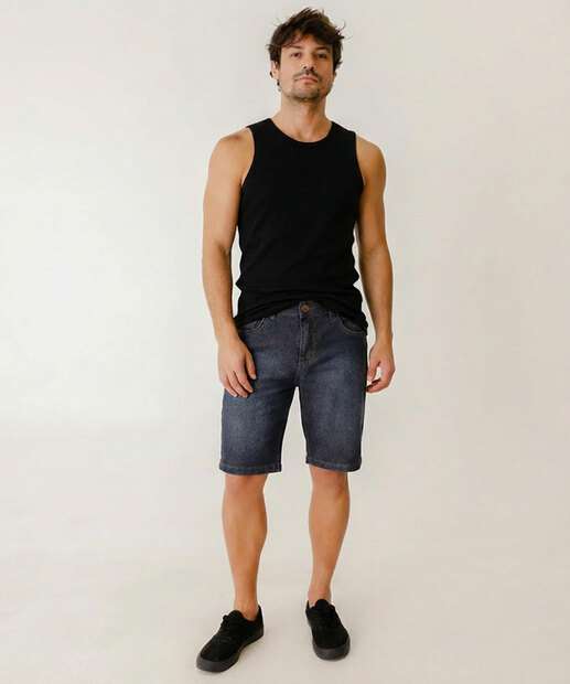 Image_Bermuda Masculina Jeans Bolsos Jeans Azul