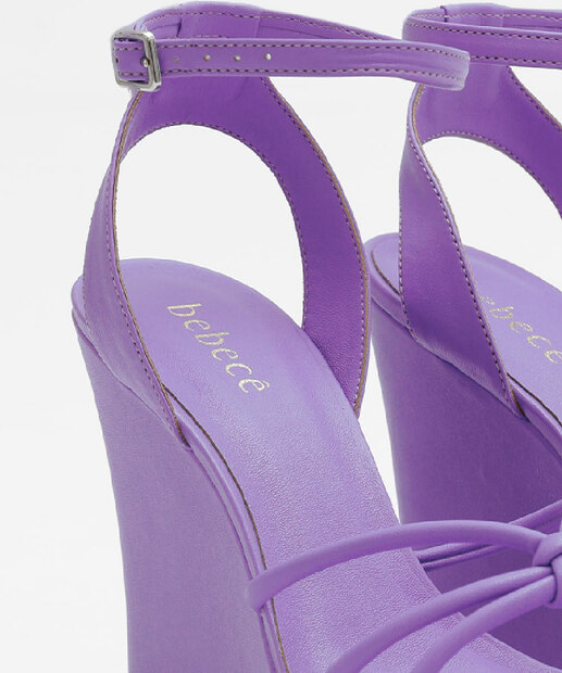 Sandália Plataforma Feminina Tiras Bebecê 