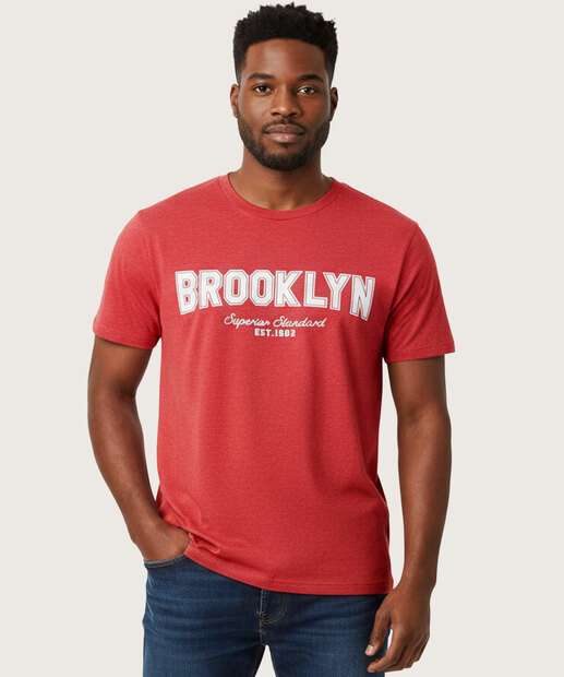 Image_Camiseta Masculina Estampa Frontal Manga Curta 