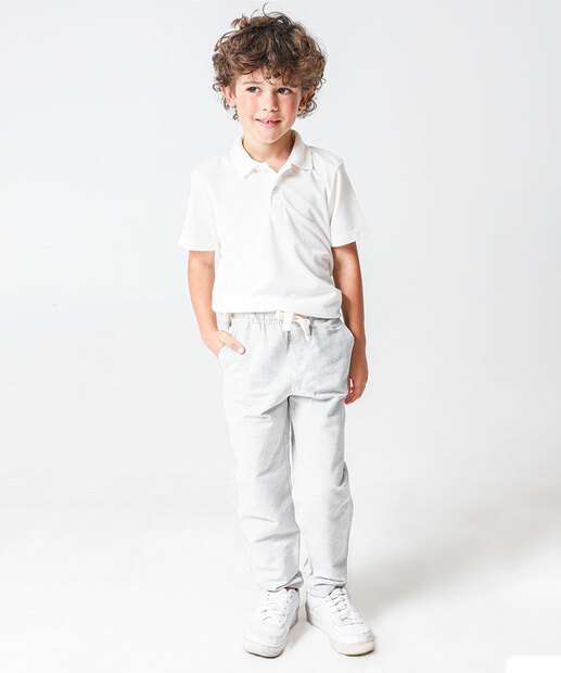 Image_Calça Infantil Reta Bolsos Marisa Tam 4 a 10 Cinza