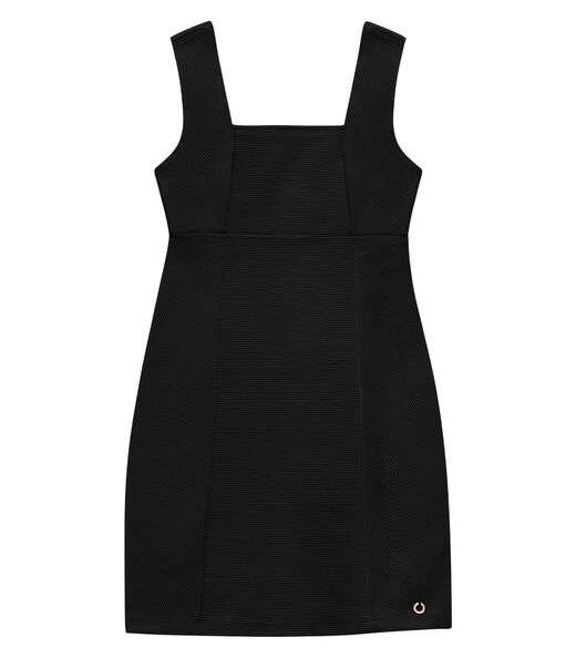 Vestido Juvenil Feminino Em Moletinho Minty Preto