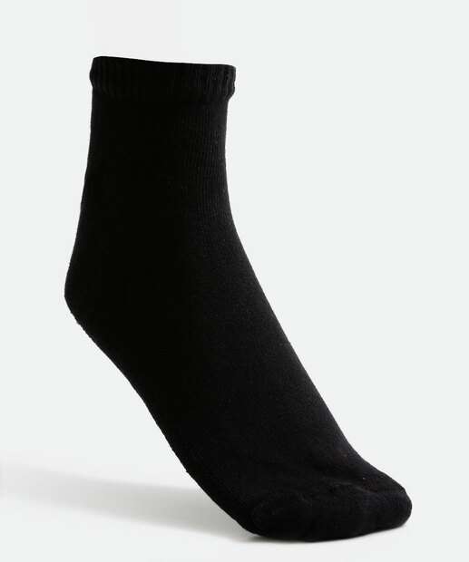 Kit 3 Pares Meias Masculina Cano Curto