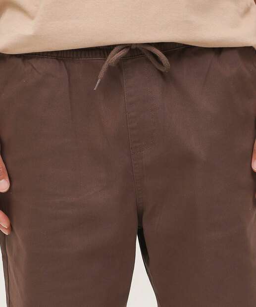 Bermuda Masculina Sarja Marisa Marrom