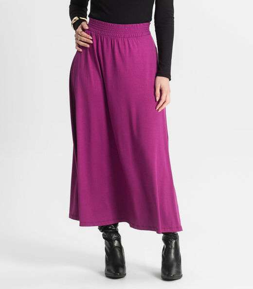 Saia Midi Feminina Select Roxo