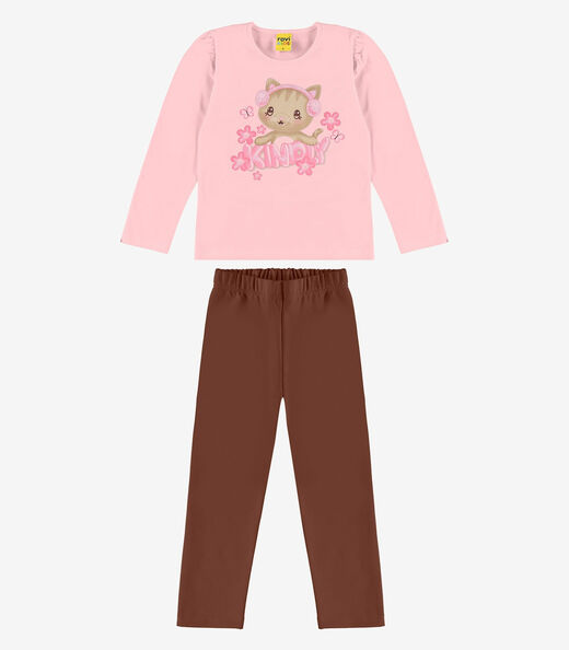 Image_Conjunto Blusa Com Legging Rovi Kids Rosa