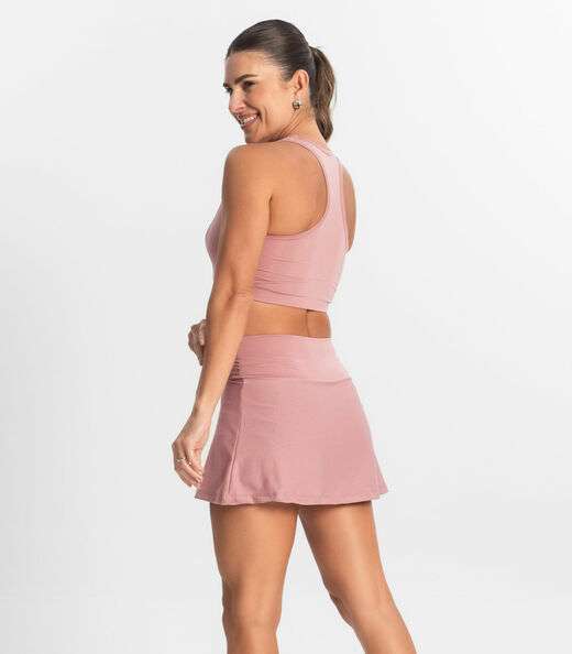 Shorts Saia Feminino FTK Fitness Rosa