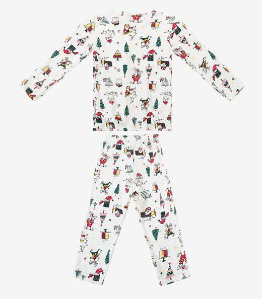 Pijama Masculino Infantil Select Bege