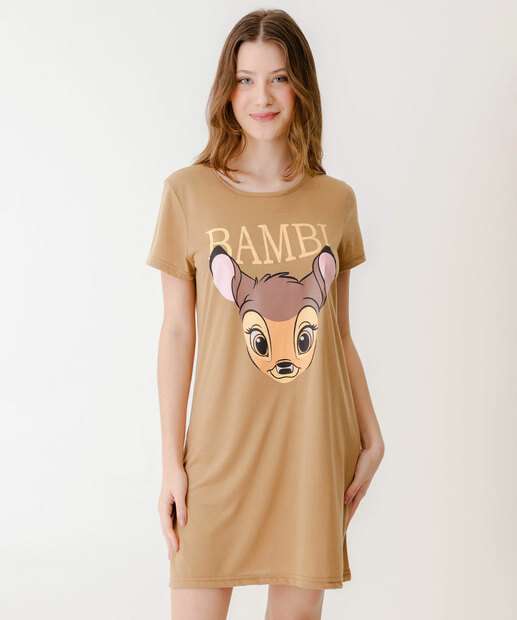 Camisola Estampa Bambi Manga Curta Disney