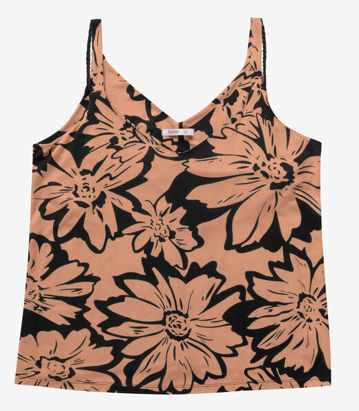 Blusa Feminina De Alça Secret Glam Marrom