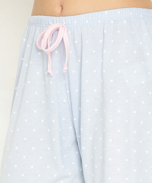 Pijama Feminino Gestante Estampado Manga Curta Marisa