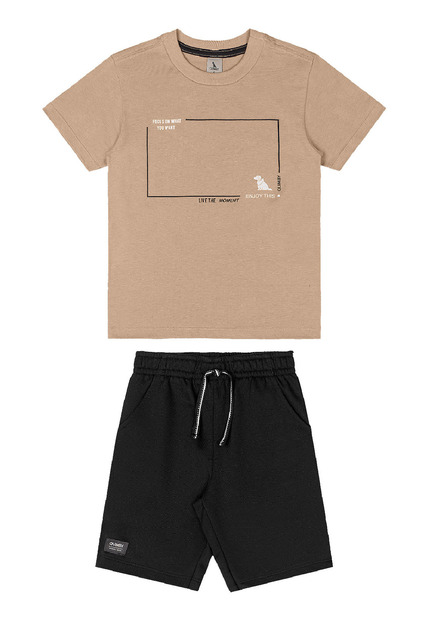 Conjunto Camiseta Estampa 3D Bermuda Quimby