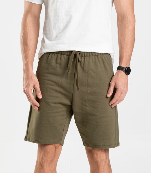 Bermuda em Moletom Masculina Diametro Verde