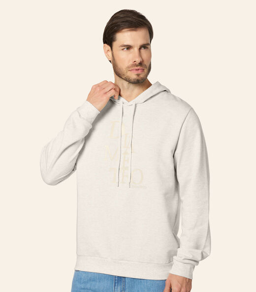 Blusão Com Capuz Masculino Diâmetro Bege