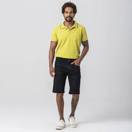 Camiseta Polo Rock e Soda Masculina