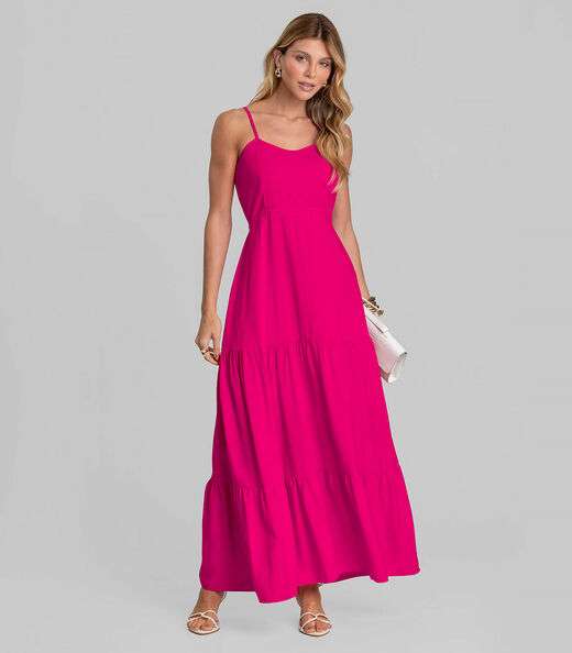Image_Vestido Longo Feminino De Alça Em Viscose Dianna Rosa