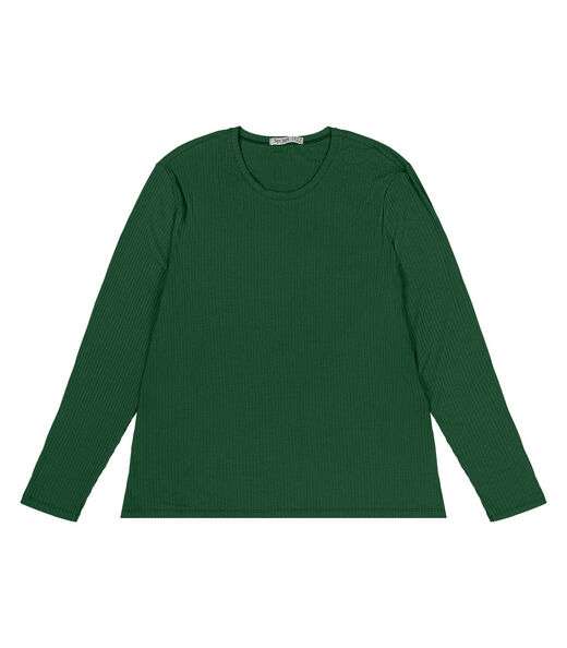 Image_Blusa Manga Longa Ribana Canelada Secret Glam Verde