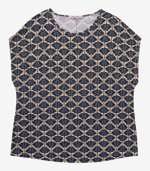 Blusa Manga Morcego Plus Size Secret Glam Marrom