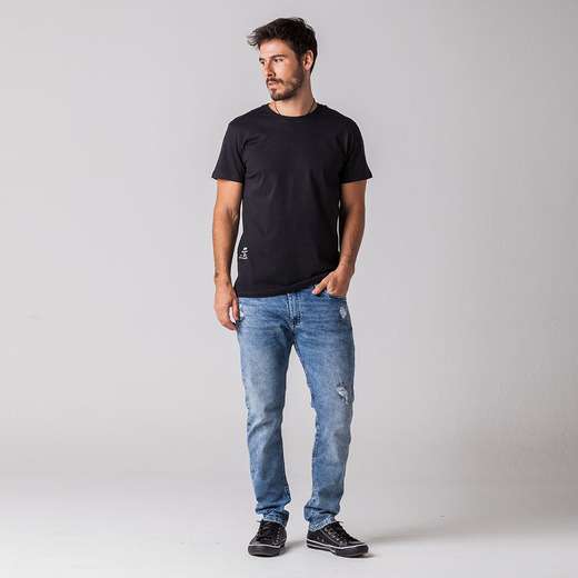 Camiseta Masculina Estampa Rock e Soda