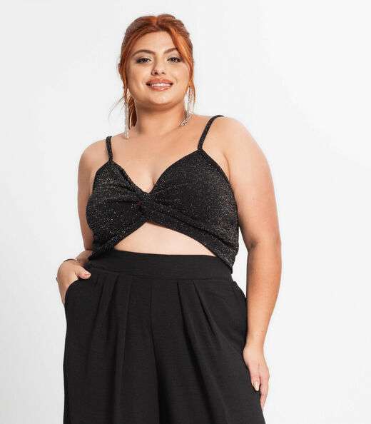Image_Blusa Cropped Feminina Plus Size Secret Glam Preto