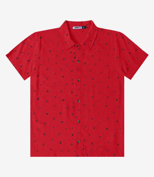 Image_Camisa Juvenil Em Viscose Masculina Minty Vermelho