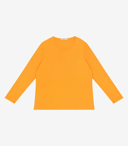 Image_Blusa Manga Longa Ribana Canelada Secret Glam Amarelo