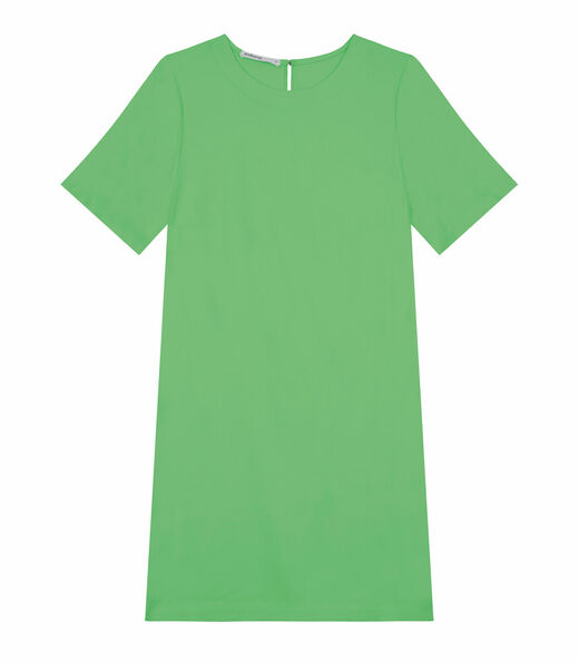 Vestido Curto De Viscose Sarjada Feminino Endless Verde