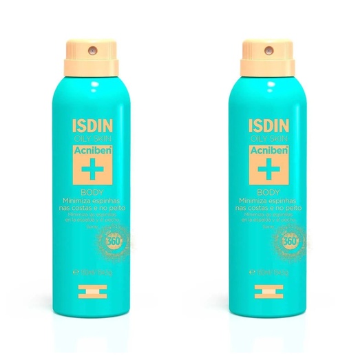 Image_Kit com 2 Unidades de Spray Corporal Antiacne Isdin Oily Skin Acniben e 150ml