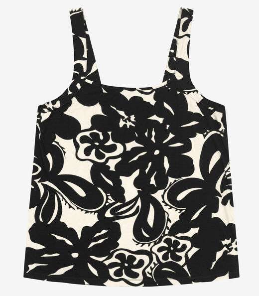 Regata Feminina em Viscose Maquinetada Secret Glam Preto