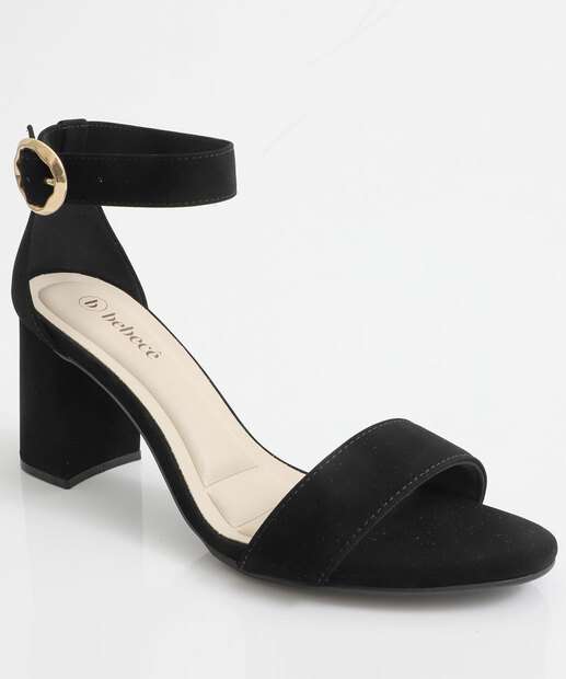 Image_Sandália Feminina Salto Grosso Nobuck Bebecê Preto