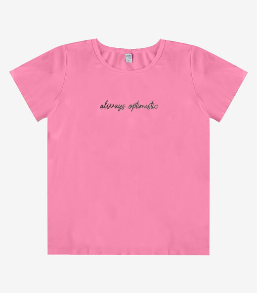 Blusa Feminina com Estampa Infinita Cor Rosa