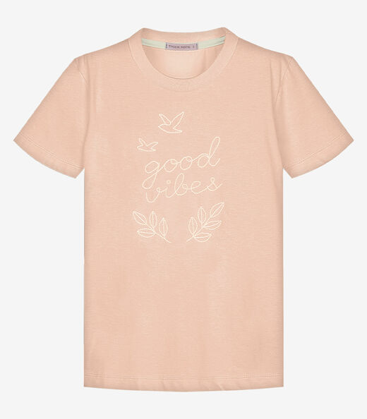 Conjunto Infantil Camiseta Com Bermuda Trick Nick Rosa