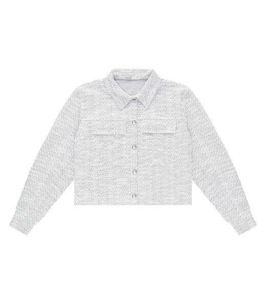 Casaco Feminino De Tweed Shine Endless Branco