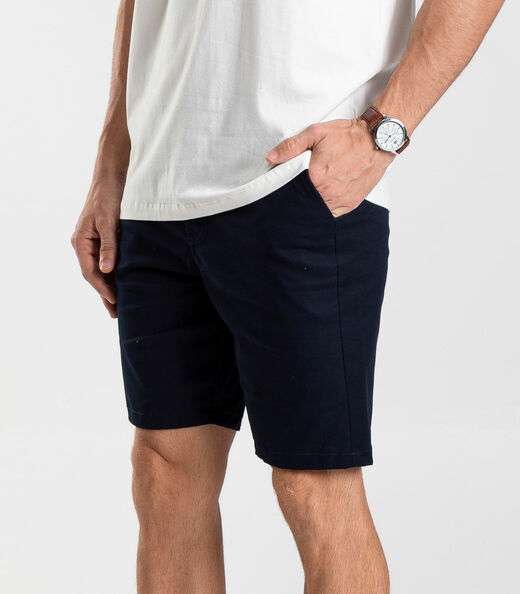 Bermuda Masculina em sarja Diametro Azul