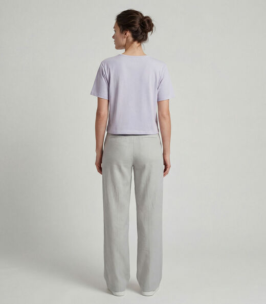 Blusa Feminina em Molecotton Viscose Infinita Cor Bege