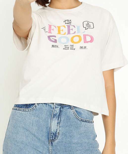 Image_Blusa Feminina Estampa Frase Manga Curta 