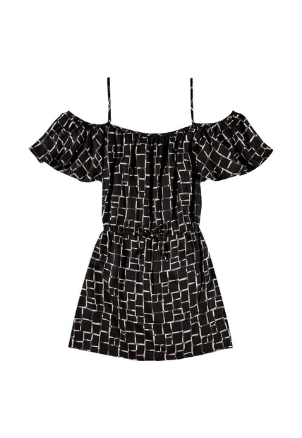 Vestido Juvenil em Viscose Sarjada Gloss