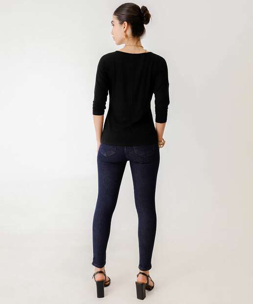 Blusa Feminina Manga 7/8 Marisa