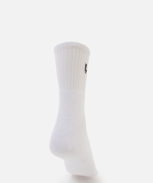 Kit 3 Pares Meias Cano Curto Masculina Lupo Branco