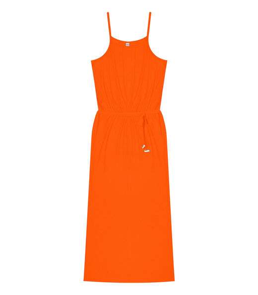 Vestido Midi Com Cinto Rovitex Laranja