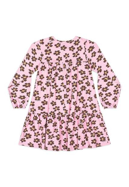 Vestido Manga Longa Cotton Floral Quimby