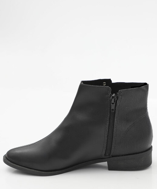 Bota Feminina Cano Curto Via Uno Preto