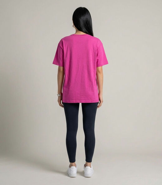 Blusa Feminina Com Estampa Localizada Infinita Cor Rosa